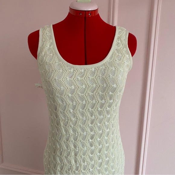 Vintage L’atelier Clientele Maxi Dress, Sleeveless, Cream, Lined, Women’s US S/M - Picture 2 of 14